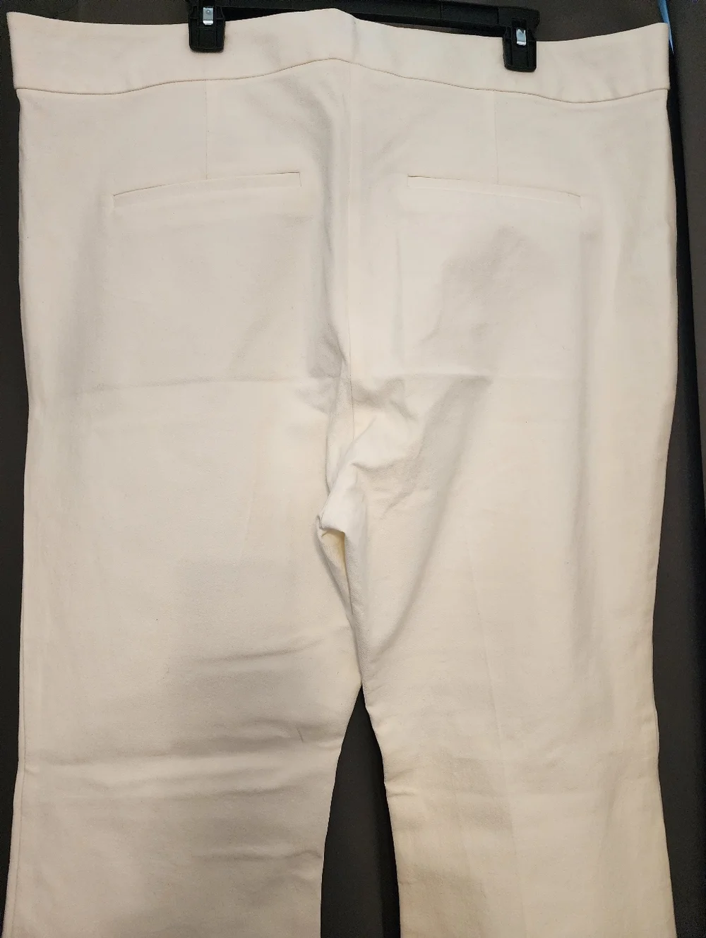 Derek Lam IO Crosby Cream Flare Pants $365 Old Money Quiet Luxury Sz 20 NWT - Picture 5 of 15